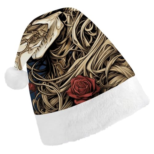 POLESVBM Weihnachtsmütze für Erwachsene, Totenkopf-Druck, Weihnachts-Kopfbedeckung für Zuhause, Dekoration, Party, Kostümzubehör POLESVBM Weihnachtsmütze für Erwachsene, Totenkopf-Druck, Weihnachts-Kopfbedeckung für Zuhause, Dekoration, Party, Kostümzubehör von POLESVBM