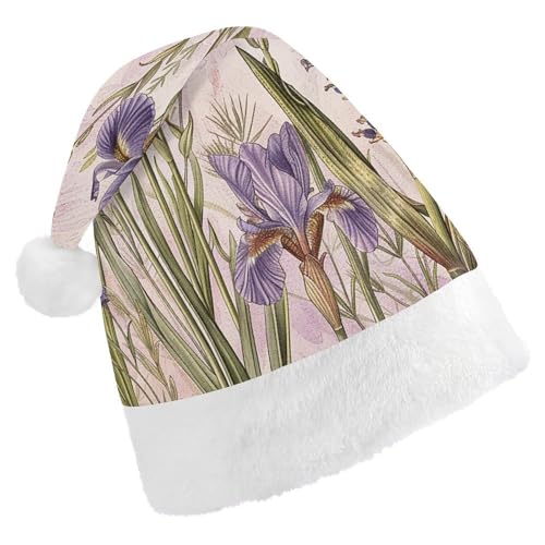 POLESVBM Weihnachtsmütze für Erwachsene, Vintage-Stil, Blumen, bedruckt, Weihnachts-Kopfbedeckung für Zuhause, Dekoration, Party, Kostümzubehör POLESVBM Weihnachtsmütze für Erwachsene, Vintage-Stil, Blumen, bedruckt, Weihnachts-Kopfbedeckung für Zuhause, Dekoration, Party, Kostümzubehör von POLESVBM