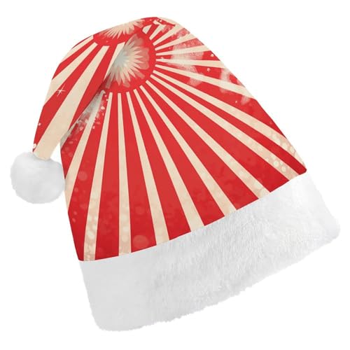 POLESVBM Weihnachtsmütze für Erwachsene, funkelnde rote Streifen, bedruckte Weihnachts-Kopfbedeckung für Heimdekoration, Party, Kostümzubehör POLESVBM Weihnachtsmütze für Erwachsene, funkelnde rote Streifen, bedruckte Weihnachts-Kopfbedeckung für Heimdekoration, Party, Kostümzubehör von POLESVBM