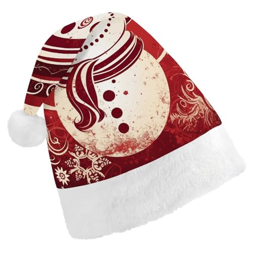 POLESVBM Weihnachtsmütze für Erwachsene, lächelnder Schneemann, bedruckte Weihnachts-Kopfbedeckung für Heimdekoration, Party, Kostümzubehör POLESVBM Weihnachtsmütze für Erwachsene, lächelnder Schneemann, bedruckte Weihnachts-Kopfbedeckung für Heimdekoration, Party, Kostümzubehör von POLESVBM