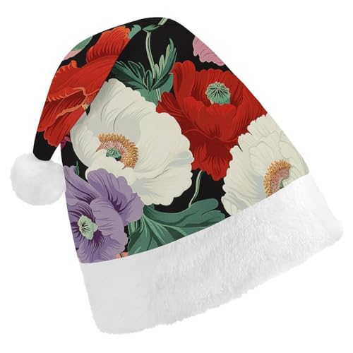 POLESVBM Weihnachtsmütze für Erwachsene, sehr große Blütenblätter, bedruckte Weihnachts-Kopfbedeckung für Heimdekoration, Party, Kostümzubehör POLESVBM Weihnachtsmütze für Erwachsene, sehr große Blütenblätter, bedruckte Weihnachts-Kopfbedeckung für Heimdekoration, Party, Kostümzubehör von POLESVBM