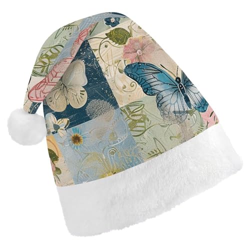 POLESVBM Weihnachtsmütze für Erwachsene mit floralem Stil, bedruckte Weihnachts-Kopfbedeckung für Heimdekoration, Party, Kostümzubehör POLESVBM Weihnachtsmütze für Erwachsene mit floralem Stil, bedruckte Weihnachts-Kopfbedeckung für Heimdekoration, Party, Kostümzubehör von POLESVBM