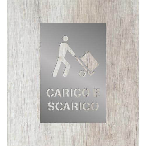 Stancil und Schablone für horizontale Beschilderung aus Aluminium, Dicke 1,5 mm, robustes Material, langlebig und wiederverwendbar - Be- und Entladebereich - 1000 x 660 cm Stancil und Schablone für horizontale Beschilderung aus Aluminium, Dicke 1,5 mm, robustes Material, langlebig und wiederverwendbar - Be- und Entladebereich - 1000 x 660 cm von POLIMARK GROUP
