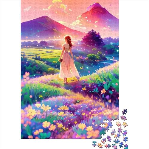 1000-teiliges Puzzle für Erwachsene, Halloween-Geschenkpapier für Teenager, einzigartige Dekorationen und Geschenke, 1000 Teile (38 x 26 cm) von POLIUAWS
