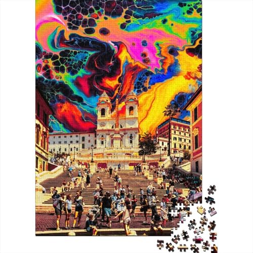 Puzzle 1000 Teile erklärt für Erwachsene, Halloween-Geschenkpapier für Erwachsene und Jugendliche, 1000 Teile (38 x 26 cm) von POLIUAWS