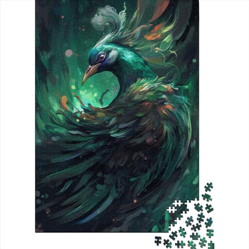 Swan Sorcery 1000 Teile Puzzle für Erwachsene, Halloween-Geschenkpapier, Puzzle für Erwachsene, 1000 Teile (38 x 26 cm) von POLIUAWS