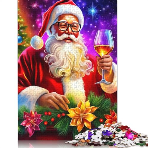 Weihnachtsmann Puzzle 1000 Teile für Erwachsene, Halloween-Geschenkpapier Puzzle für Erwachsene, 1000 Teile (38 x 26 cm) von POLIUAWS