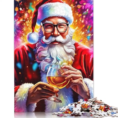 Weihnachtsmann Puzzle 1000 Teile für Erwachsene, Halloween-Geschenkpapier Puzzle für Erwachsene und Jugendliche, 1000 Teile Lernpuzzle (38 x 26 cm) von POLIUAWS