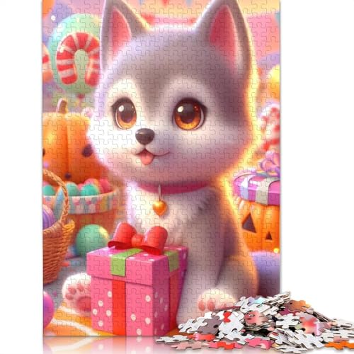 Wolf Puzzle 1000 Teile Erwachsene Wolf Puzzle Teenager Halloween Geschenkpapier Puzzle Einzigartige Wohnkultur und Geschenke, 1000 Teile (38x26cm) von POLIUAWS