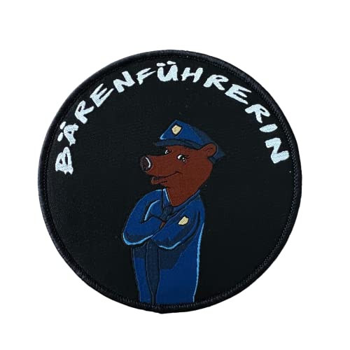 Polizeimemesshop - Bärenführerin Textil Patch Polizei - Prakti - Praktikant - Anleiterin - Klettpatch von POLIZEIMEMESSHOP