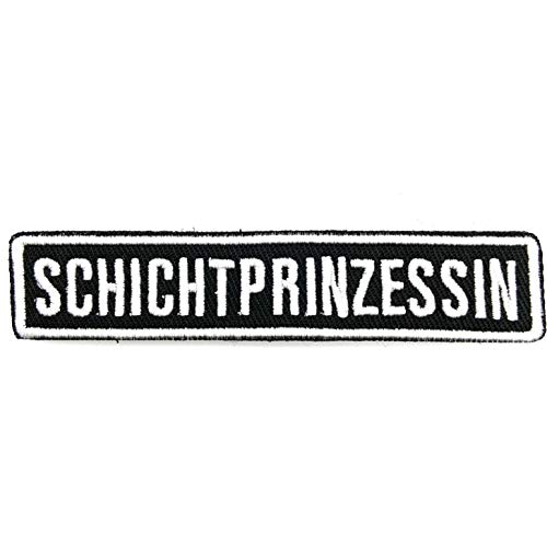 polizeimemesshop Namensschilder 2.0 Schichtprinzessin Textil Patch mit Klett - Polizei von POLIZEIMEMESSHOP