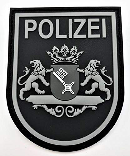 POLIZEIMEMESSHOP Polizei Hansestadt Bremen Black Ops Rubberpatch - Bundesland Bremen - Klettpatch - Polizei von POLIZEIMEMESSHOP