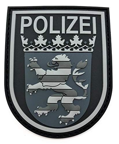 POLIZEIMEMESSHOP - Polizei Hessen Black Ops Rubberpatch - Polizei - Hessen - Bundesland von POLIZEIMEMESSHOP