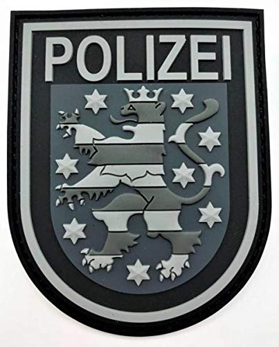 POLIZEIMEMESSHOP Polizei Thüringen Black Ops Rubberpatch mit Klett von POLIZEIMEMESSHOP