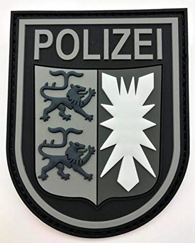 POLIZEIMEMESSHOP Schleswig-Holstein Black Ops Rubberpatch mit Klett - Polizei von POLIZEIMEMESSHOP