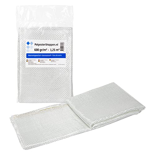 POLYESTERSHOPPEN.NL Rovinggewebe | Glasgewebe | 1m², 600g/m² | Speziell für Polyesterharze, Epoxidharze, GFK Matten, GFK Gewebe, GFK Matte, Aramidgewebe, Laminate POLYESTERSHOPPEN.NL Rovinggewebe | Glasgewebe | 1m², 600g/m² | Speziell für Polyesterharze, Epoxidharze, GFK Matten, GFK Gewebe, GFK Matte, Aramidgewebe, Laminate von POLYESTERSHOPPEN.NL