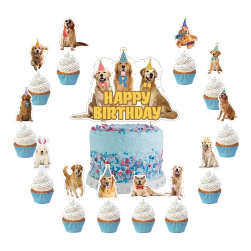 25 Pcs Golden Retriever Kuchen Dekorationen Golden Retriever Kuchen Topper Cupcake Toppers für Golden Retriever Hund Geburtstag Dekorationen Golden Retriever Party Dekorationen 25 Pcs Golden Retriever Kuchen Dekorationen Golden Retriever Kuchen Topper Cupcake Toppers für Golden Retriever Hund Geburtstag Dekorationen Golden Retriever Party Dekorationen von POMNUG