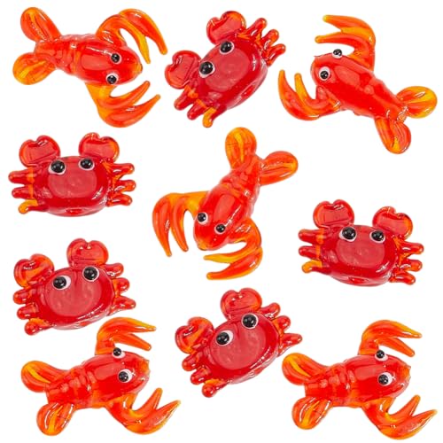 PONABEADIY 1 Box 10 Stück Rote Krabbengarnelen Handgefertigte Lampwork Perlen Mit Löchern Meeres Ozean Tier Meereslebewesen Strandthema Sommer Hawaii Süße Glas Charm Perlen Für Die Schmuckherstellu PONABEADIY 1 Box 10 Stück Rote Krabbengarnelen Handgefertigte Lampwork Perlen Mit Löchern Meeres Ozean Tier Meereslebewesen Strandthema Sommer Hawaii Süße Glas Charm Perlen Für Die Schmuckherstellu von PONABEADIY