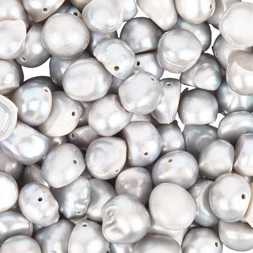 PONABEADIY 1 Box 100 Stück Silbergrau Natürliche Barocke Echte Perlen Mit Löchern Unregelmäßige Süßwasser Zuchtperlen Abstandshalter Lose Perlen Masse Für Die Schmuckherstellung Armbänder Halsketten D PONABEADIY 1 Box 100 Stück Silbergrau Natürliche Barocke Echte Perlen Mit Löchern Unregelmäßige Süßwasser Zuchtperlen Abstandshalter Lose Perlen Masse Für Die Schmuckherstellung Armbänder Halsketten D von PONABEADIY
