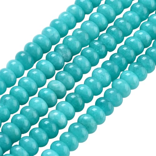 PONABEADIY 1 Box 2 Stränge 148 Stück 8mm Blau Natürlich Gefärbt Weiße Jade Rondelle Perlen Mit Löchern Abakus Scheibe Edelstein Glatter Abstandshalter Charms Lose Perlen Für Die Schmuckherstellung AR PONABEADIY 1 Box 2 Stränge 148 Stück 8mm Blau Natürlich Gefärbt Weiße Jade Rondelle Perlen Mit Löchern Abakus Scheibe Edelstein Glatter Abstandshalter Charms Lose Perlen Für Die Schmuckherstellung AR von PONABEADIY