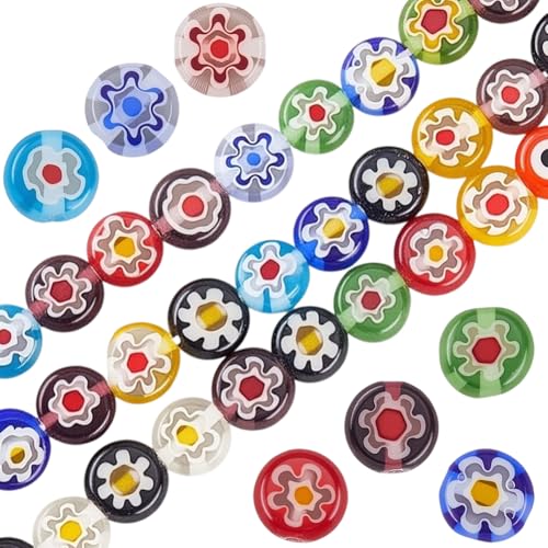 PONABEADIY 1 Box 3 Stränge 195 Stück 6mm Gemischte Farben BLUMEsn Millefiori Lampwork Glasperlen Mit Löchern BLUMEsnmuster Flach Rund Abstandshalter Lose Charms Perle Für Schmuckherstellung Armbänder PONABEADIY 1 Box 3 Stränge 195 Stück 6mm Gemischte Farben BLUMEsn Millefiori Lampwork Glasperlen Mit Löchern BLUMEsnmuster Flach Rund Abstandshalter Lose Charms Perle Für Schmuckherstellung Armbänder von PONABEADIY