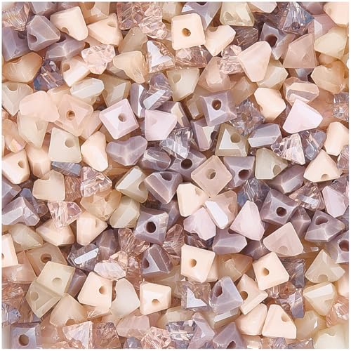 PONABEADIY 1 Box 5 Stränge 500 Stück Hellrosa Dreieckige Facettierte Glasperlen Mit Löchern Kleine Geometrisch Geformte Kristallbeschichtete Lose Perlen In Großpackung Für Die Schmuckherstellung Armbä PONABEADIY 1 Box 5 Stränge 500 Stück Hellrosa Dreieckige Facettierte Glasperlen Mit Löchern Kleine Geometrisch Geformte Kristallbeschichtete Lose Perlen In Großpackung Für Die Schmuckherstellung Armbä von PONABEADIY