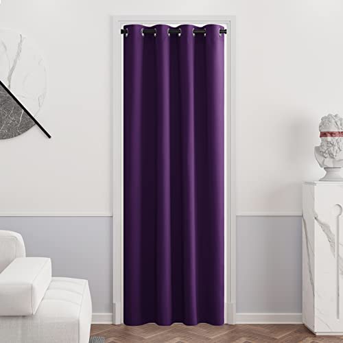 PONY DANCE Gardinen Wohnzimmer Modern Thermo Vorhänge gegen Hitze Vorhänge Kinderzimmer mit Ösen Verdunkelungsvorhang Tür Curtain 1 Stück H 240 x B 140 cm, Violett PONY DANCE Gardinen Wohnzimmer Modern Thermo Vorhänge gegen Hitze Vorhänge Kinderzimmer mit Ösen Verdunkelungsvorhang Tür Curtain 1 Stück H 240 x B 140 cm, Violett von PONY DANCE