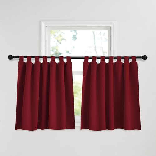 PONY DANCE Schlaufengardinen Kurz Küchengardinen Verdunklungsvorhänge Kinderzimmer Mädchen Kurzgardine Blickdicht Vorhang Rot Schlaufenschal 2er Set H 90 x B 140 cm PONY DANCE Schlaufengardinen Kurz Küchengardinen Verdunklungsvorhänge Kinderzimmer Mädchen Kurzgardine Blickdicht Vorhang Rot Schlaufenschal 2er Set H 90 x B 140 cm von PONY DANCE