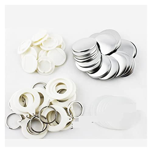 100 Sets 2-1/4" 58mm Schlüsselbund Abzeichen Anstecknadel rund DIY Knopf Abzeichen Acryl Knopf for Bastelarbeiten und Papierhandwerk for Kinder und mehr,Effizient und Präzise von POOIQX