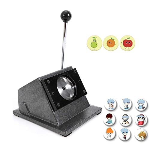 Knopfabzeichenherstellung Kreisschneider, Grafikstanzstanze DIY Abzeichen Stanzmaschine Schneidwerkzeug,Effizient und Präzise(32mm) von POOIQX