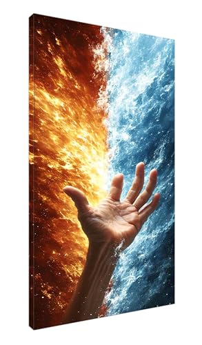 Diamond Painting Ewachsene Groß 120x60cm, DIY 5D Diamant Painting Bilder Art Bastelset Hand Gottes Diamond Painting Kinder Anfänger Voll Stickerei Set, für Home Wand Dekor, Madchen Geschenke J-897 von POOJNNPP