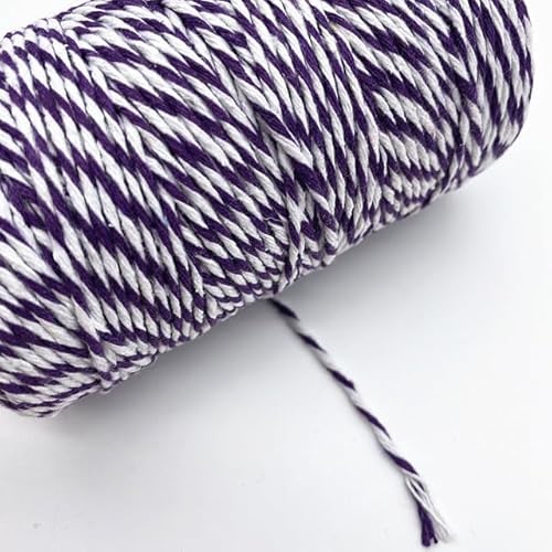 POOLPO 10 Yard-100 m zweifarbiger Baumwollfaden, Baumwollfaden, Heimdekoration, handgefertigt, Basteln, DIY-Verpackungsmaterial POOLPO 10 Yard-100 m zweifarbiger Baumwollfaden, Baumwollfaden, Heimdekoration, handgefertigt, Basteln, DIY-Verpackungsmaterial von POOLPO