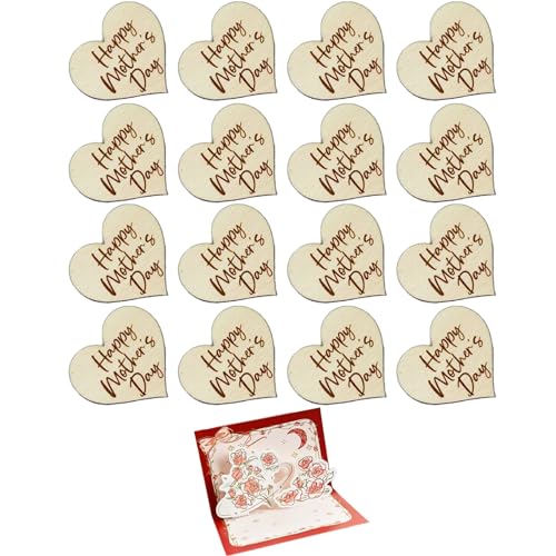 25 Stück Herz-Kuchenaufsatz aus Acryl, Happy Valentines Day Cupcake-Topper-Scheiben, Acryl-Spiegel-Herzform-Kuchenaufsatz, für Valentinstag, Hochzeit, Hochzeitstag (Size : Brown) von POOLPO
