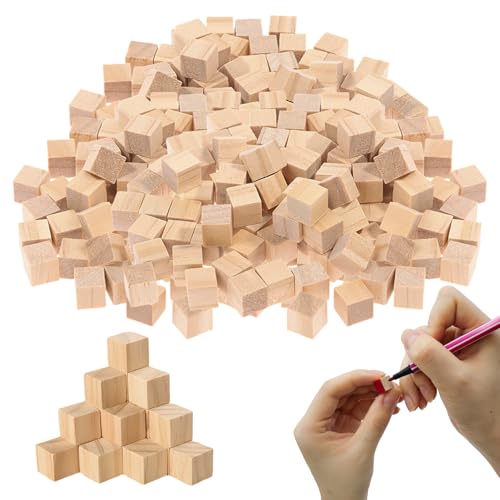 POPAPIE 500 Stück Holzwürfel Kleine,10mm DIY Holzblock,Natur Holzblöcke,Holzklötzchen Blanko,Mini Holzblöcke Quadratisch,Holzwürfel zum Basteln für DIY Basteln Malen Handwerk Dekoration POPAPIE 500 Stück Holzwürfel Kleine,10mm DIY Holzblock,Natur Holzblöcke,Holzklötzchen Blanko,Mini Holzblöcke Quadratisch,Holzwürfel zum Basteln für DIY Basteln Malen Handwerk Dekoration von POPAPIE