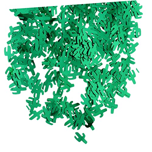 POPETPOP 1 Packung Kaktus Konfetti hawaiianische Partytischdekoration tischkonfetti dekoration Partydekorationen komfetti bürodeko esstisch Festtischkonfetti Partytisch Konfetti PVC Green von POPETPOP