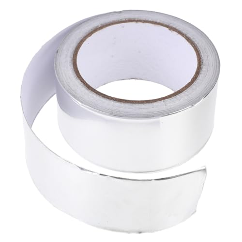 POPETPOP 1 Rolle Folienband verstärktes Folienklebeband Wärmedämmband Wärmedämmbänder Klebeband aus Aluminiumfolie Thermoband Aluminiumband Silber POPETPOP 1 Rolle Folienband verstärktes Folienklebeband Wärmedämmband Wärmedämmbänder Klebeband aus Aluminiumfolie Thermoband Aluminiumband Silber von POPETPOP