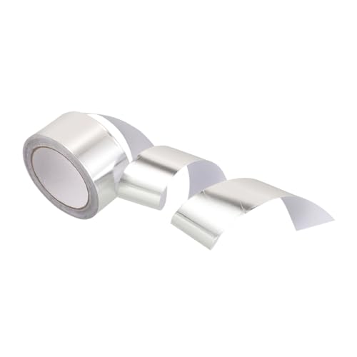 POPETPOP 1 Rolle Isolierband aus Aluminiumfolie Folienband Wärmedämmband Thermoband Aluminiumband Klebeband aus Aluminiumfolie Silber von POPETPOP