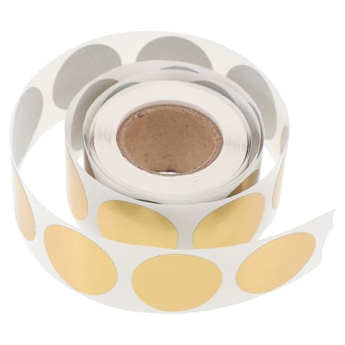POPETPOP 1 Rolle Runde Goldene Rubbelaufkleber mit Selbstklebenden Scratch Off Etiketten für Kreative Karten für Hochzeiten Geburtstage und Festlichkeiten POPETPOP 1 Rolle Runde Goldene Rubbelaufkleber mit Selbstklebenden Scratch Off Etiketten für Kreative Karten für Hochzeiten Geburtstage und Festlichkeiten von POPETPOP