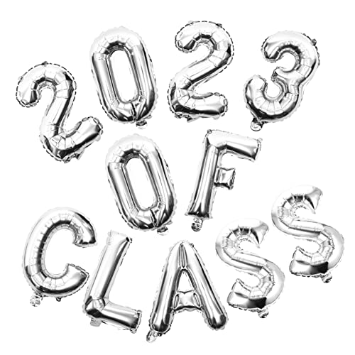 POPETPOP 1 Satz 2023 Ballonanzug Ballon 2023 Abschlussdekorationen 2023 Herzlichen Glückwunsch Offizier Luftballons Partyballons Dekorationen Erste Ö Aluminiumfolie Silver POPETPOP 1 Satz 2023 Ballonanzug Ballon 2023 Abschlussdekorationen 2023 Herzlichen Glückwunsch Offizier Luftballons Partyballons Dekorationen Erste Ö Aluminiumfolie Silver von POPETPOP