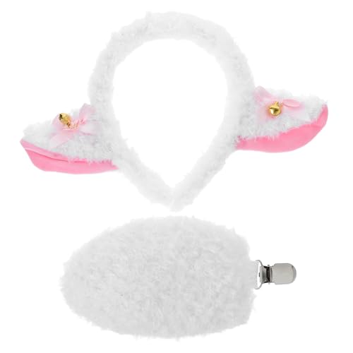 POPETPOP 1 Satz Lammkleidungszubehör Cosplay -Lammkostüm Cosplay -Party -Lamm Party Schafkostüm Halloween-Schafohren Tierkostüm-Requisiten Lammpartykostüm Halloween Lammzubehör Stoff Weiß POPETPOP 1 Satz Lammkleidungszubehör Cosplay -Lammkostüm Cosplay -Party -Lamm Party Schafkostüm Halloween-Schafohren Tierkostüm-Requisiten Lammpartykostüm Halloween Lammzubehör Stoff Weiß von POPETPOP