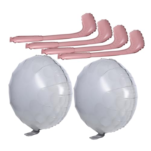 POPETPOP 1 Satz Partyzubehör Kindergeburtstag Golf Party Zubehör Golf Folienballons Golf Luftballons für Sport Golf Themenfeier Golfzubehör für Teenager Sportballons Aluminiumfolie von POPETPOP
