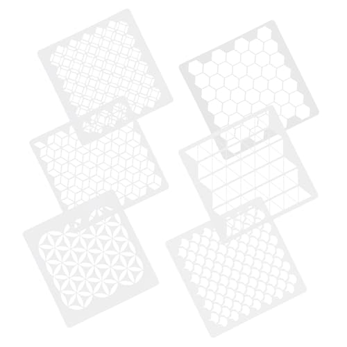 POPETPOP 1 Satz Wandmalerei-vorlage Schablone Kunst Für Bienenwabe Wandmalerei Vorlage Malvorlagentafel Weiß 6 Stück POPETPOP 1 Satz Wandmalerei-vorlage Schablone Kunst Für Bienenwabe Wandmalerei Vorlage Malvorlagentafel Weiß 6 Stück von POPETPOP