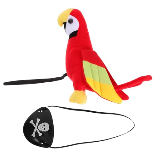POPETPOP 1 Set Pirate Papageienpapagei Eye Patch Schulter -Prop -plüsch -papagei Für Mädchen Piraten Kostüm Themen Partyzubehör Für Halloween -Geburtstagsfeiern Und Piratendekorationen POPETPOP 1 Set Pirate Papageienpapagei Eye Patch Schulter -Prop -plüsch -papagei Für Mädchen Piraten Kostüm Themen Partyzubehör Für Halloween -Geburtstagsfeiern Und Piratendekorationen von POPETPOP
