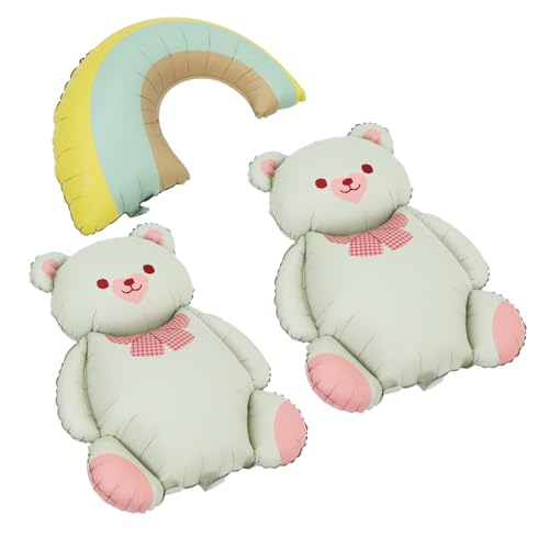 POPETPOP 1 Set Regenbogen Ballon Bär Ballon Bär Themen Ballons Pvc von POPETPOP