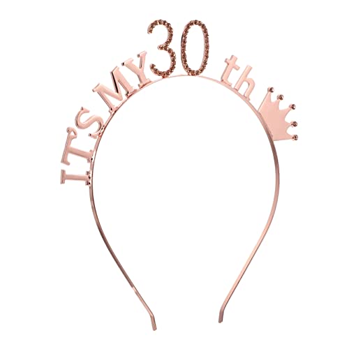 POPETPOP 1 Stück Geburtstag Stirnband Kopfbedeckung Krone Gold Stirnbänder Für Mädchen Tiaras Geburtstags-stirnband Für Mädchen Strahl Geburtstagsfeier Stirnband Bands Party Legierung von POPETPOP