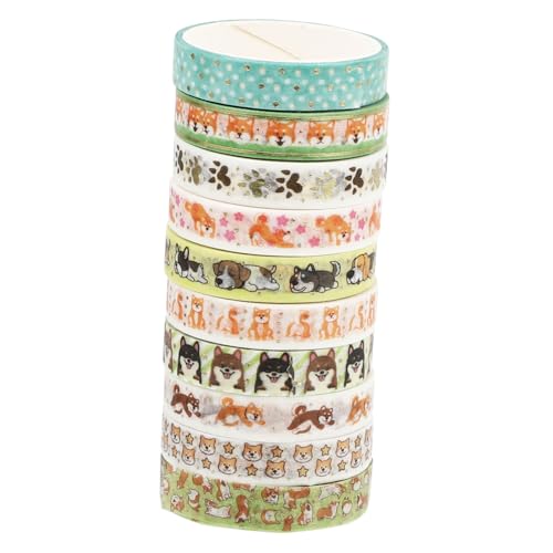 POPETPOP 10 Rollen Teiliges Hot Stamping Washi Tape Set Dünnes Goldfolien klebeband für Scrapbooking DIY Handwerk Tagebuchdekoration Vielseitiges Tragbares Bastelband POPETPOP 10 Rollen Teiliges Hot Stamping Washi Tape Set Dünnes Goldfolien klebeband für Scrapbooking DIY Handwerk Tagebuchdekoration Vielseitiges Tragbares Bastelband von POPETPOP