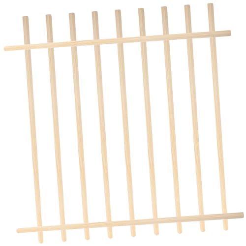 POPETPOP 10 Stk Teiliges Dreieckige Holzleisten Fensterdekor Holzleisten für Innen Außenbereich Langlebig DIY Fensterrahmen Zierleisten aus Hochwertigem Holz von POPETPOP