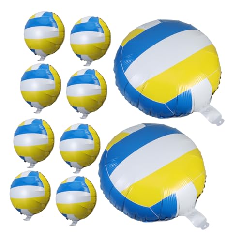 POPETPOP 10 Stück 18 Volleyball-Ballon Volleyball-Partygeschenke Seniorenballons Volleyball-Partydekorationen Volleyballparty Wasserballballons Game Aluminiumfolie Ballon POPETPOP 10 Stück 18 Volleyball-Ballon Volleyball-Partygeschenke Seniorenballons Volleyball-Partydekorationen Volleyballparty Wasserballballons Game Aluminiumfolie Ballon von POPETPOP