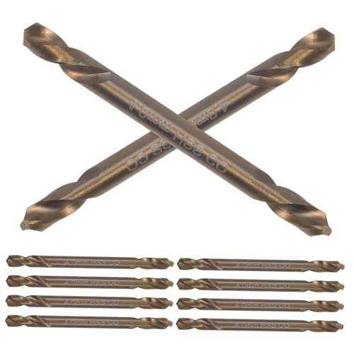 POPETPOP 10 Stück Doppelkopfbohrer Twist industriell Bohren Übungen verdrehte Bohrer lange Bohrer für Metall Kleine Bohrer Zimmerei-Reibahle Bohrer für Kupfer Bohrer-Kit Kobaltstahl Golden POPETPOP 10 Stück Doppelkopfbohrer Twist industriell Bohren Übungen verdrehte Bohrer lange Bohrer für Metall Kleine Bohrer Zimmerei-Reibahle Bohrer für Kupfer Bohrer-Kit Kobaltstahl Golden von POPETPOP