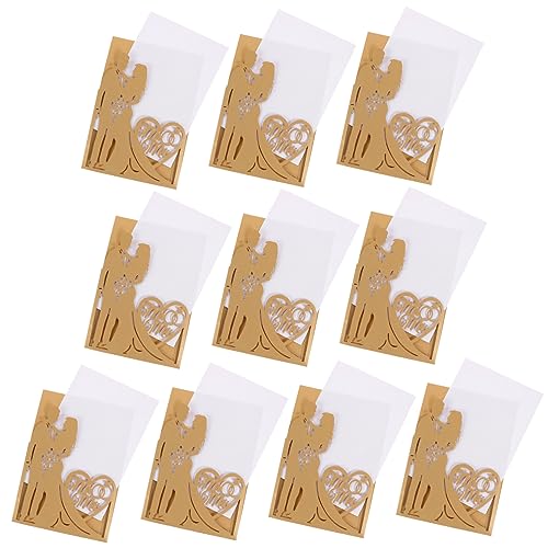 POPETPOP 10 Stück Grußkarte Rustikale Hochzeitseinladungen Rezeption Klein Brautjungfer Dein Hochzeitskarten Glückwunschkarten Zur Hochzeit Einladungskarten Zur Hochzeit Papier Golden POPETPOP 10 Stück Grußkarte Rustikale Hochzeitseinladungen Rezeption Klein Brautjungfer Dein Hochzeitskarten Glückwunschkarten Zur Hochzeit Einladungskarten Zur Hochzeit Papier Golden von POPETPOP